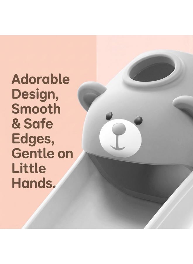 Skyroku 2 Pack Faucet Extender for Toddlers, Sink Extenders with Temperature Sensitive for Kids Hand Washing Sink Faucet Extension,Suitable for Bathroom Sink, Kitchen,Bathtub (Grey) - Image 4