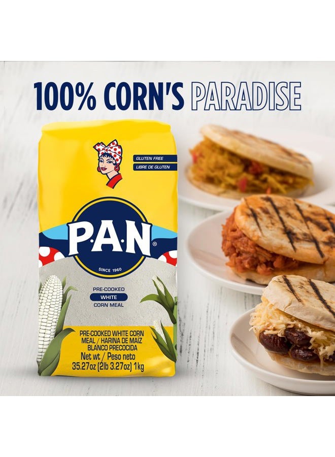 P.A.N. دقيق الذرة الأبيض - دقيق خالي من الجلوتين ومطبوخ مسبقًا لعمل الأريباس (2 رطل 3.27 أونصة / عبوة من 1) - Image 4