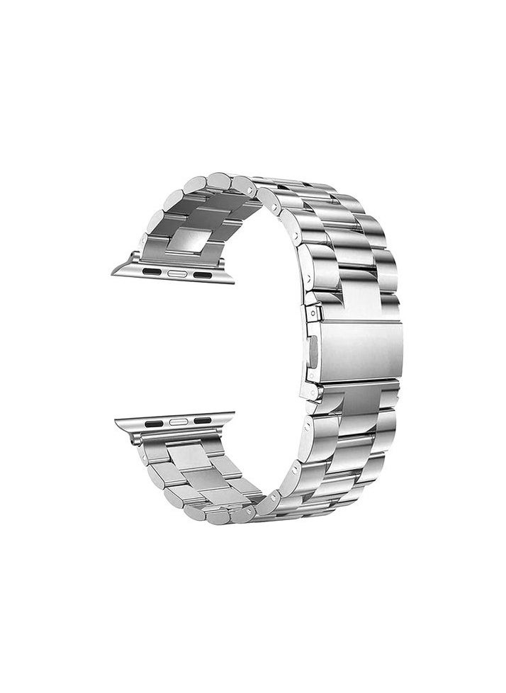 Generic - Stainless Steel Watch Band For Apple Watch Series 7 - 45mm - Silver - Image 1