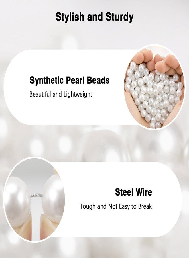 موكو سلسلة هاتف موكو كروس بودي، حبل للهاتف المحمول، حزام حبل عالمي للهاتف لأجهزة iPhone وSamsung ومعظم الهواتف الذكية، حزام كروس بودي × 1، حزام معصم × 1، رقع حبل × 2، أبيض لؤلؤي - Image 2