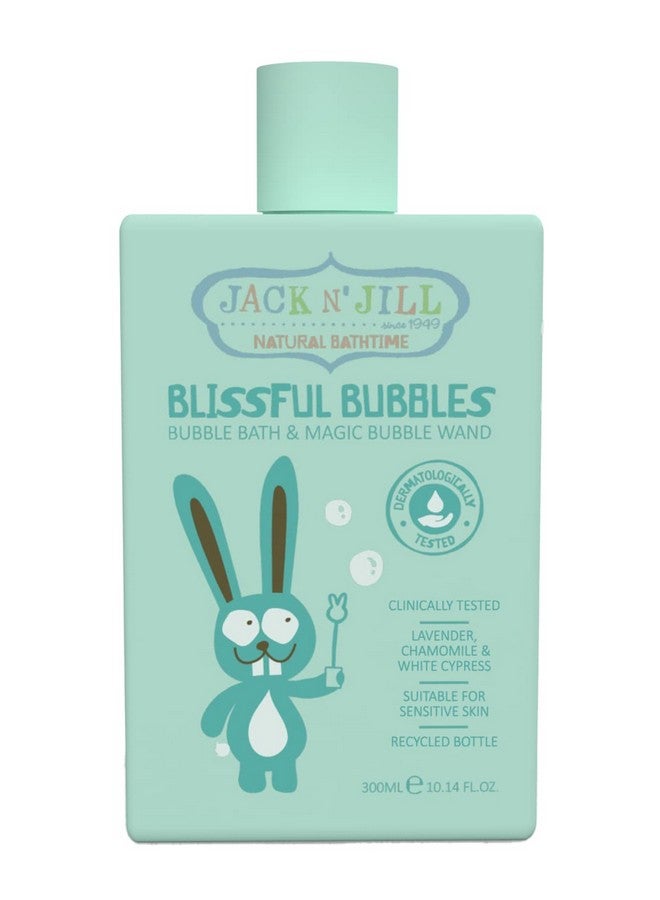 Jack N' Jill Natural Bathtime Blissful Bubbles with Bubble Wand - Bubble Bath for Kids, Dermatologically Tested, Cruelty Free, Kids Bubble Bath Sensitive Skin, Vegan - 300 mL (Pack of 1) - Image 1