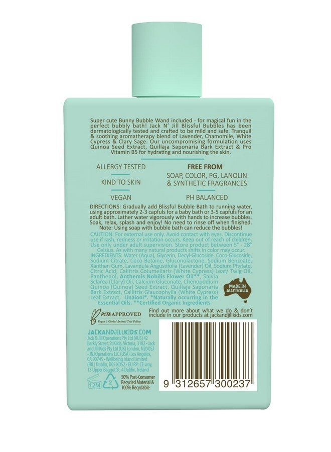 Jack N' Jill Natural Bathtime Blissful Bubbles with Bubble Wand - Bubble Bath for Kids, Dermatologically Tested, Cruelty Free, Kids Bubble Bath Sensitive Skin, Vegan - 300 mL (Pack of 1) - Image 2