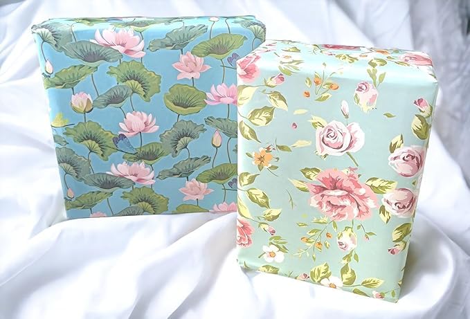 Pack of 5, Gift Wrapping Paper Sheet, Gift Paper, Gift Wrap Roll, Gift Papers Sheets, Gift Wrapping Paper for Kids (Floral) - Image 4