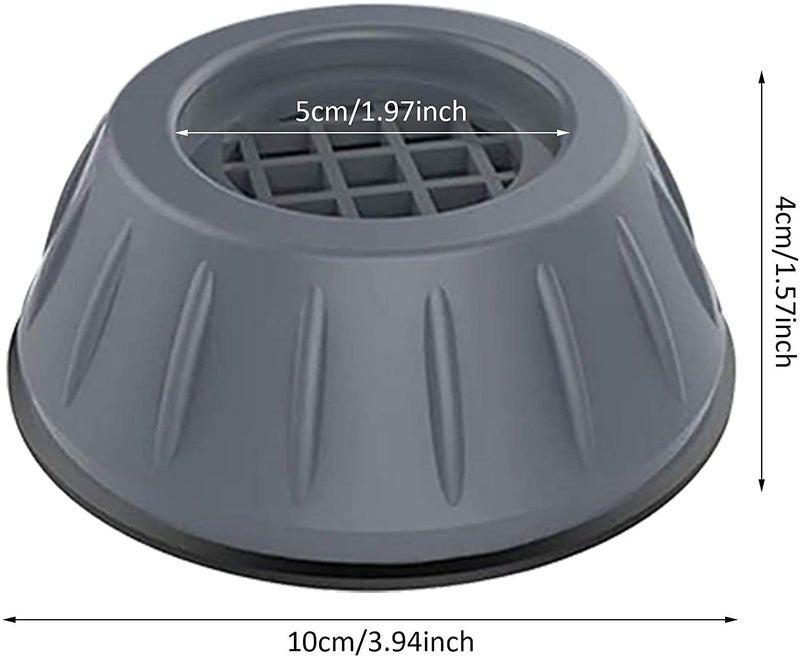 Roktry Anti Vibration Pads for Washing Machine & Dryer – Noise Cancelling Washing Machine Rubber Pads, Shock Absorbing Stabilizer Base, Height Increasing Appliance Pads - Image 4
