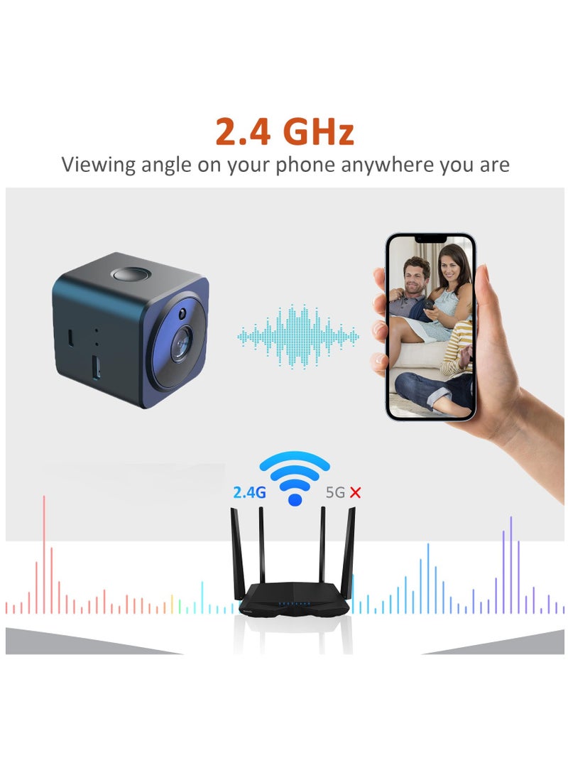 Excefore Hidden Spy Camera 1080P HD WiFi Wireless Mini Camera, Small Nanny Cam with Night Vision, Pet Dog Camera,Security Surveillance Camera - Image 5