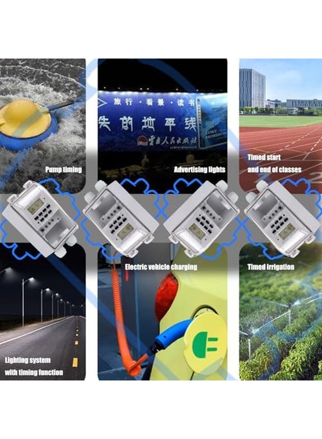 مؤقت تحكم رقمي ثقيل 40 أمبير 110 فولت للإضاءة والمضخات والأجهزة - للاستخدام الداخلي والخارجي - Image 3