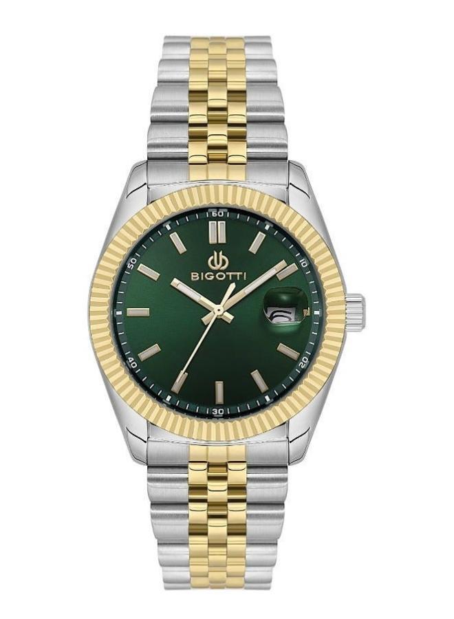 Bigotti - Quotidiano Men Watch | Stainless SteelBrass Case | Analog | Round Dial | Mineral Glass | Japanese Quartz | Water Resistant 50 Meters - Image 1