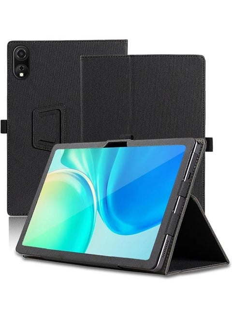 Case Compatible with Blackview Tab 90 Wifi Tablet 10.92 inch, PU Leather Protective Cover Case with Magnetic and Seat Belt for Blackview Tab 90 Wifi