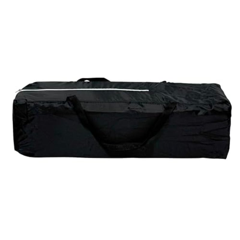 Fun Moment Baby Playpen 104x74cm with Changing Mat and Mosquito Net, Breathable Mesh, 2 Wheels, Side Pocket and Zipper in Second Layer, Portable Travel Foldable - Image 5