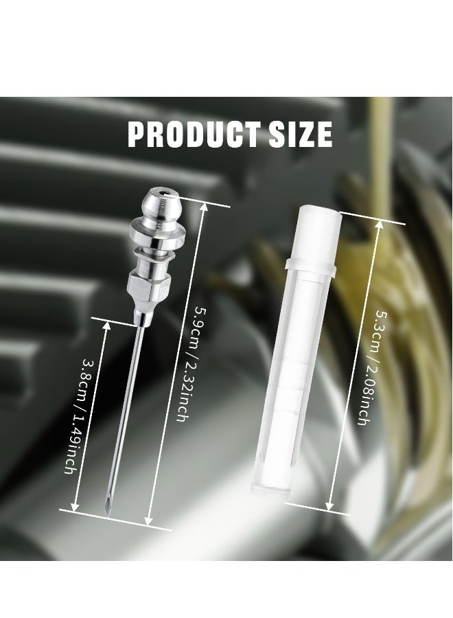 Bearing Grease Injector Needle，Removable Needle Grease Dispenser 6pcs，for Injecting Grease Into Sealed Bearings and CV Joints