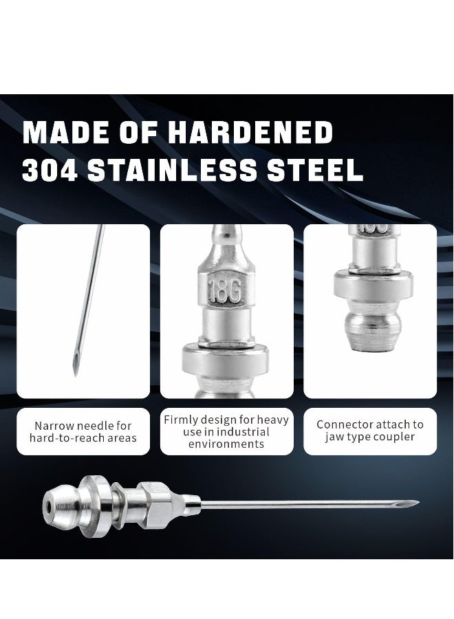 Bearing Grease Injector Needle，Removable Needle Grease Dispenser 6pcs，for Injecting Grease Into Sealed Bearings and CV Joints