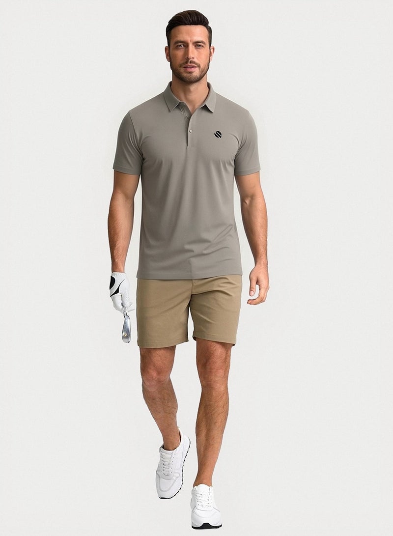 QUASER Polo-Shirt for Men,Regular Fit Quick-Dry Men's T-Shirts Moisture Wicking Comfortable Golf Tops,Tees - Image 4