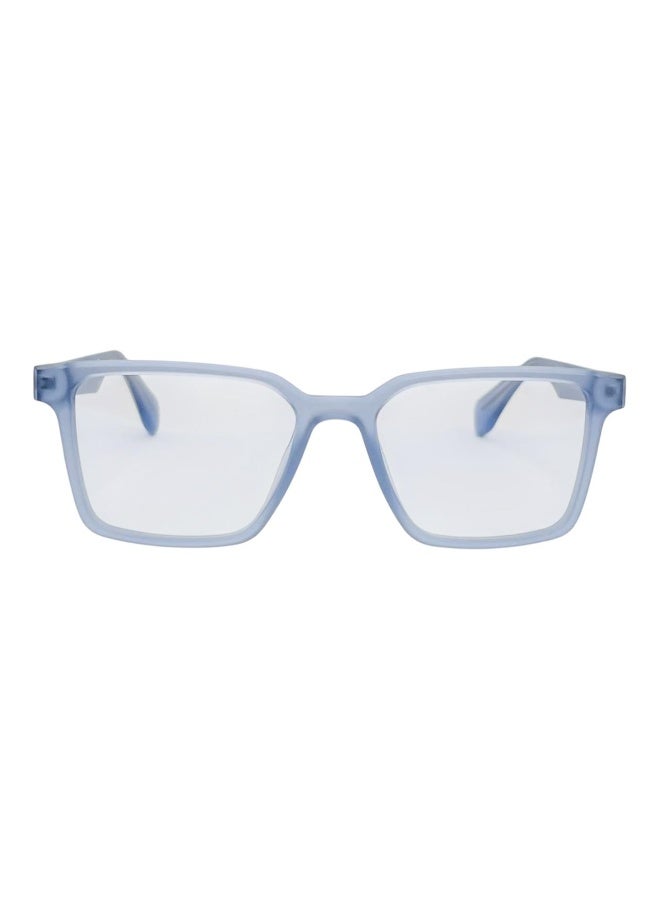 Modern Square Frame, Light Blue Translucent, Classic Rectangular Eyewear - Image 1