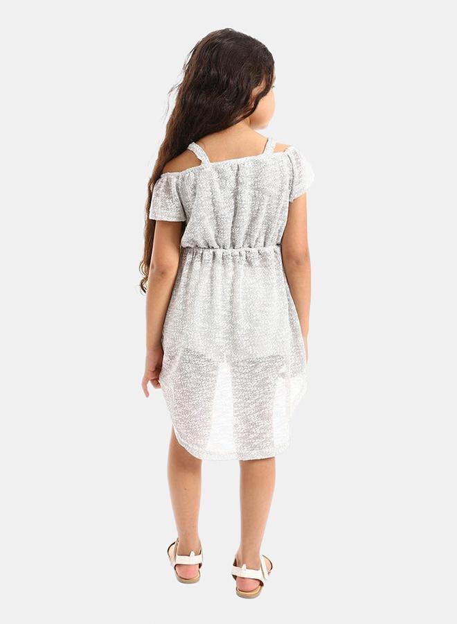 Kady Girls Elastic Waist Off Shoulders Dress, shane, 10 EU - Image 3