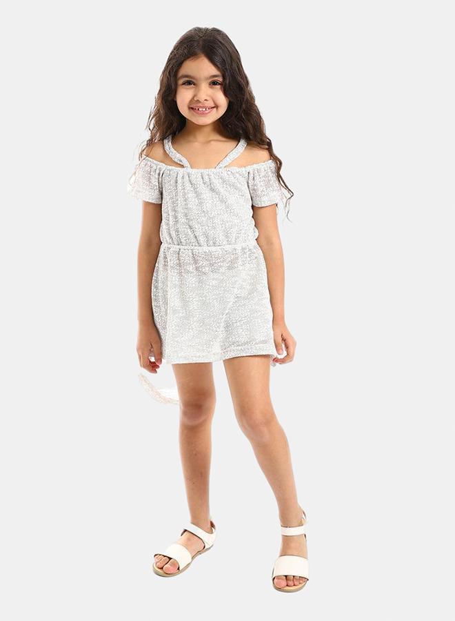 Kady Girls Elastic Waist Off Shoulders Dress, shane, 10 EU - Image 1