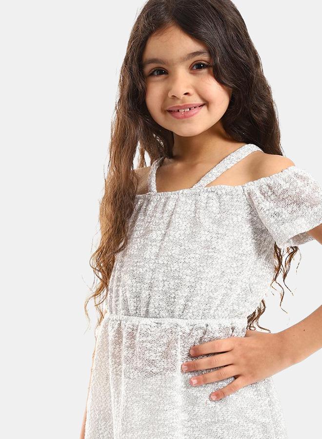 Kady Girls Elastic Waist Off Shoulders Dress, shane, 10 EU - Image 4