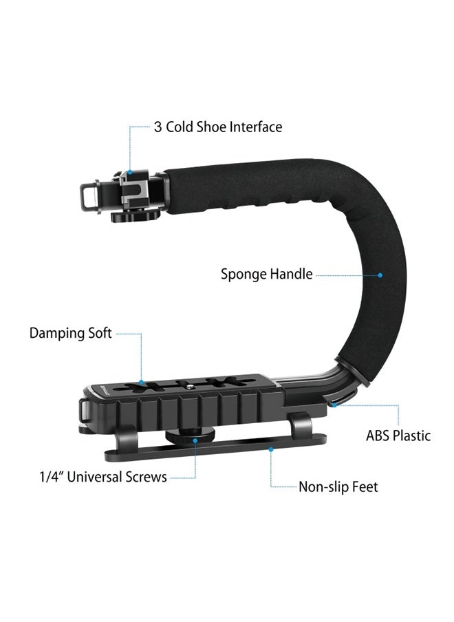 PULUZ PULUZ U/C Shape Portable Handheld DV Bracket Stabilizer for All SLR Cameras and Home DV Camera  - Image 2