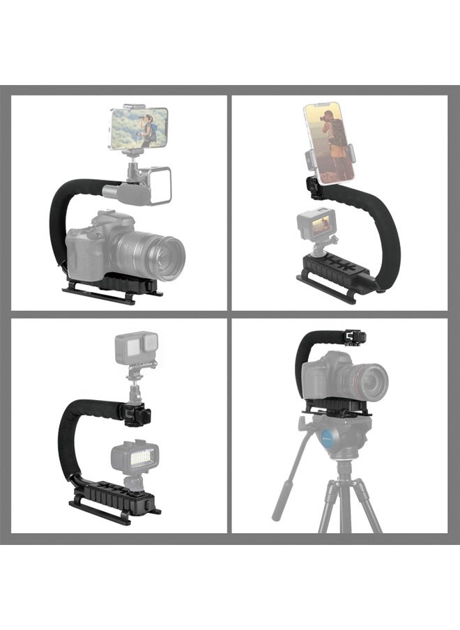 PULUZ PULUZ U/C Shape Portable Handheld DV Bracket Stabilizer for All SLR Cameras and Home DV Camera  - Image 5