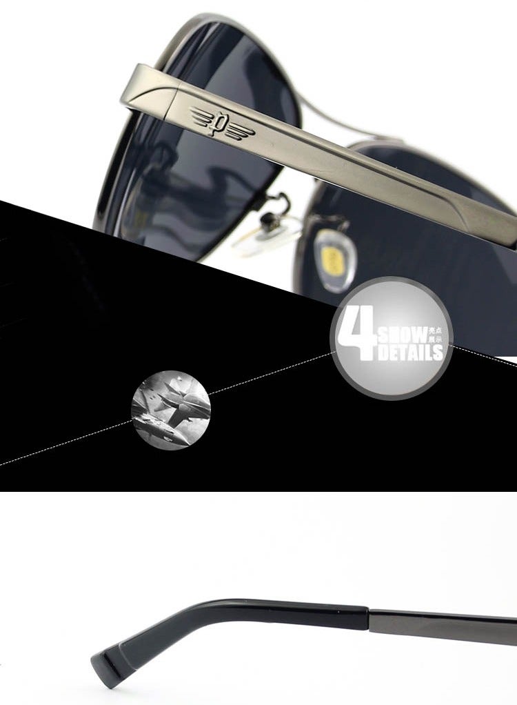 POLICE Polarized Sport Sunglasses,Cycling Sunglasses, for Men with UV 400 Protection Sun Glasses with Gun-Frame Grey Lenses - Image 3