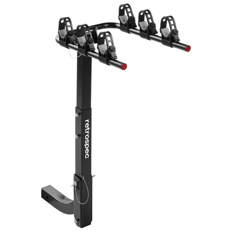 Retrospec Lenox 2-5 - Bike Hitch Rack for Cars, Trucks, SUVs with 2â€ Hitch | Foldable Steel Frame with Anti-Rattle Adapter, Tie Down Cradles and Straps - Fits Most Frames - Image 5