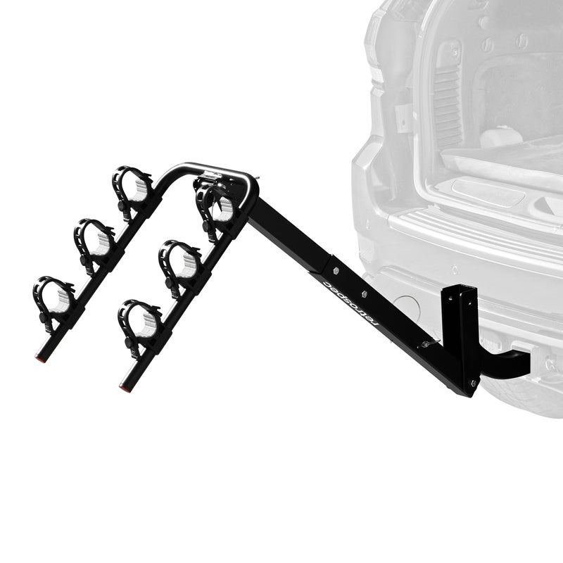 Retrospec Lenox 2-5 - Bike Hitch Rack for Cars, Trucks, SUVs with 2â€ Hitch | Foldable Steel Frame with Anti-Rattle Adapter, Tie Down Cradles and Straps - Fits Most Frames - Image 4