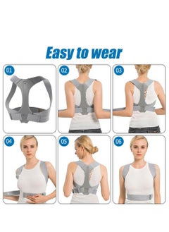 Generic Posture Corrector for Men and Women Adjustable Upper Posture Brace for Support,Providing Shoulder-Neck-Back Relief Pain  - Image 4