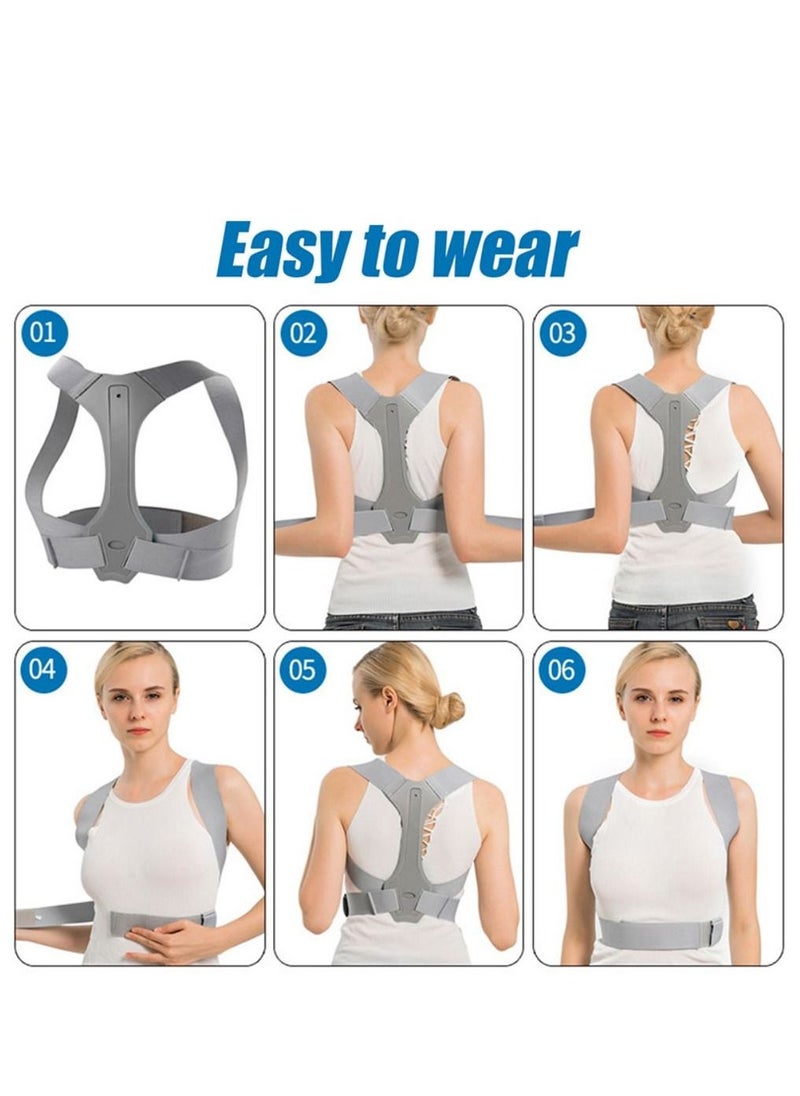 Generic Posture Corrector for Men and Women Adjustable Upper Posture Brace for Support,Providing Shoulder-Neck-Back Relief Pain  - Image 4