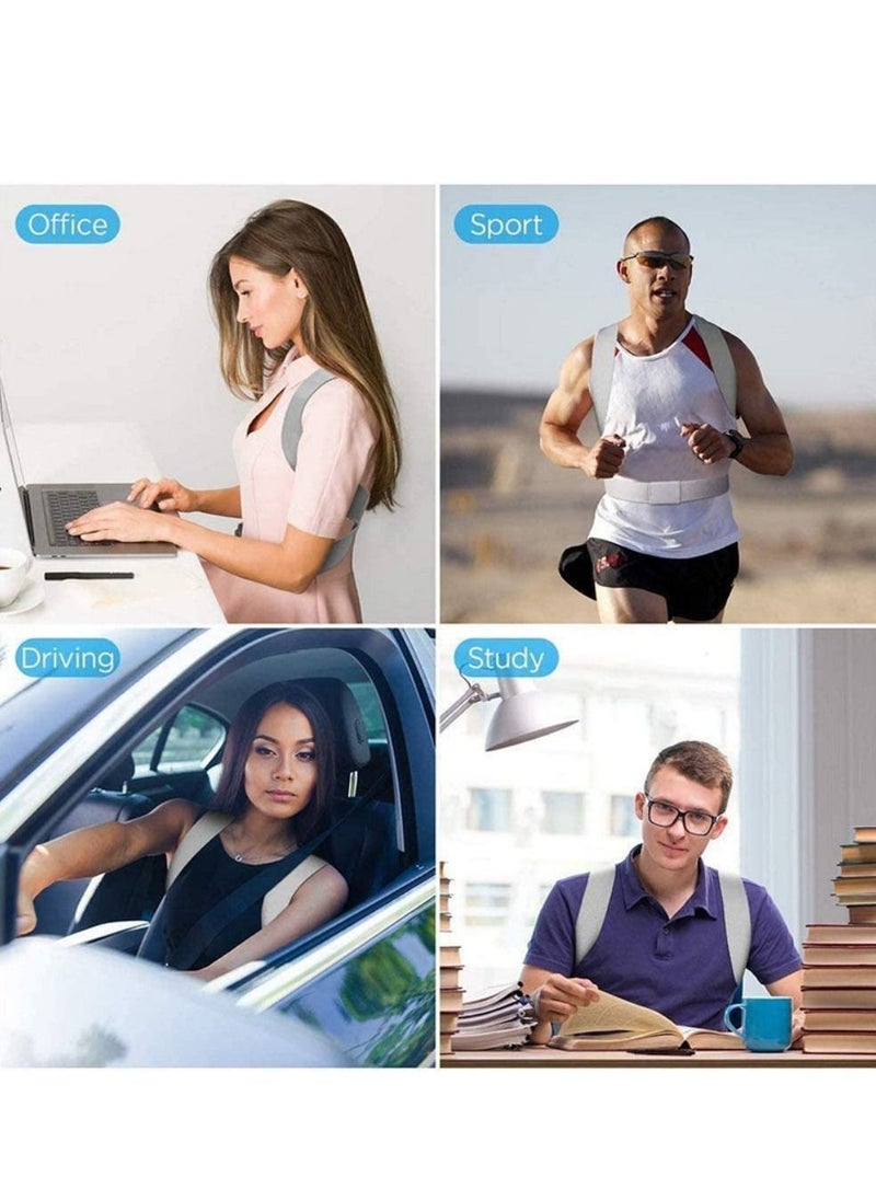 Generic Posture Corrector for Men and Women Adjustable Upper Posture Brace for Support,Providing Shoulder-Neck-Back Relief Pain  - Image 3