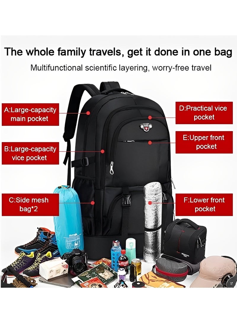 ريوكل حقيبة ظهر للسفر للكمبيوتر المحمول وحقيبة ظهر جامعية معتمدة من شركات الطيران وحقيبة عمل مقاومة للماء ومتينة للكمبيوتر المحمول وحقيبة ظهر كبيرة للسفر في عطلة نهاية الأسبوع للرجال والنساء - Image 3