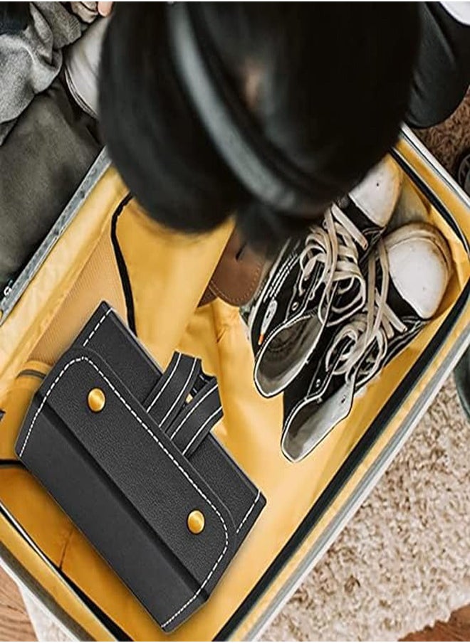 RATSAW - Sunglasses Organizer Multi slot Travel Sunglasses Case Travel Glasses Case Storage 5 Slots Portable Sunglasses Storage Case Bag Foldable Eyeglasses Holder Box Eyewear Display Containers for Women Men - Image 1