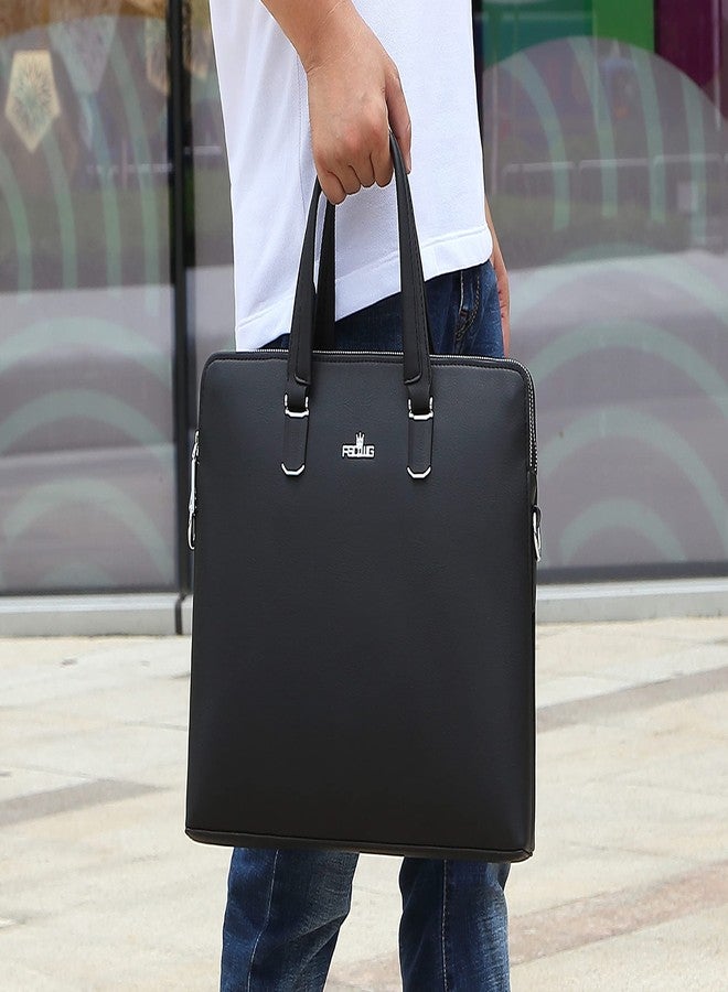 FSD.WG]Business Bag Leather Briefcase Shoulder Laptop Business Bag for Men - Image 2