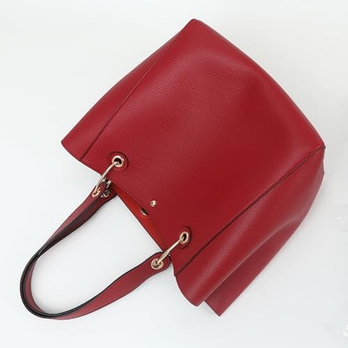 sqlp Large Work Tote Bag for Women Designer Purses and Handbags Big Bucket bags Ladies Travel Crossbody Purse Red - Image 2