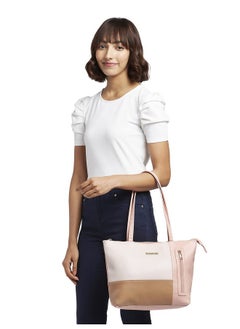 CAPRESE Caprese womens MARI T Large CORAL Tote Bag  - Image 5