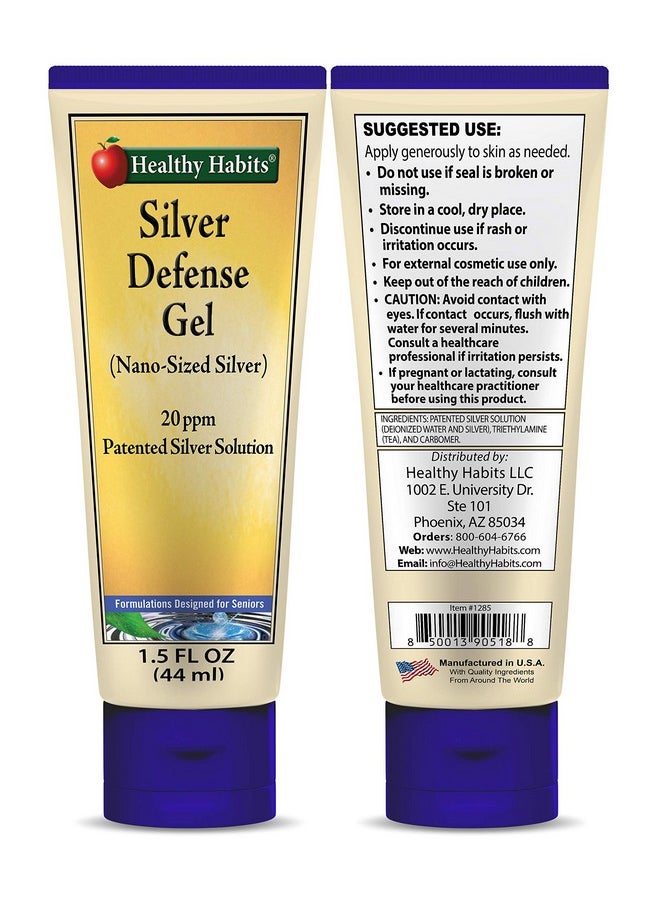 Healthy Habits - Silver Defense Gel Ultra Premium Purified Topical Colloidal Silver Gel With Nano Technology - Image 1