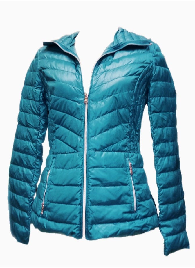 Generic - Women Winter Bomber Pump Zipped Jacket Waterproof Teal - Image 1