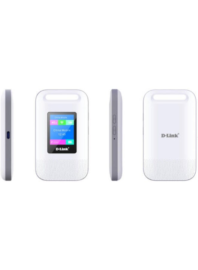 D-Link DWR-933M CAT6 4G/LTE Mobile Router, LCD Display, Supports 2.4 GHz & 5 GHz Band, 300 Mbps Downlink & 50 Mbps Uplink LTE Mode, Built-In Firewall, White | DWR-933M white - Image 2