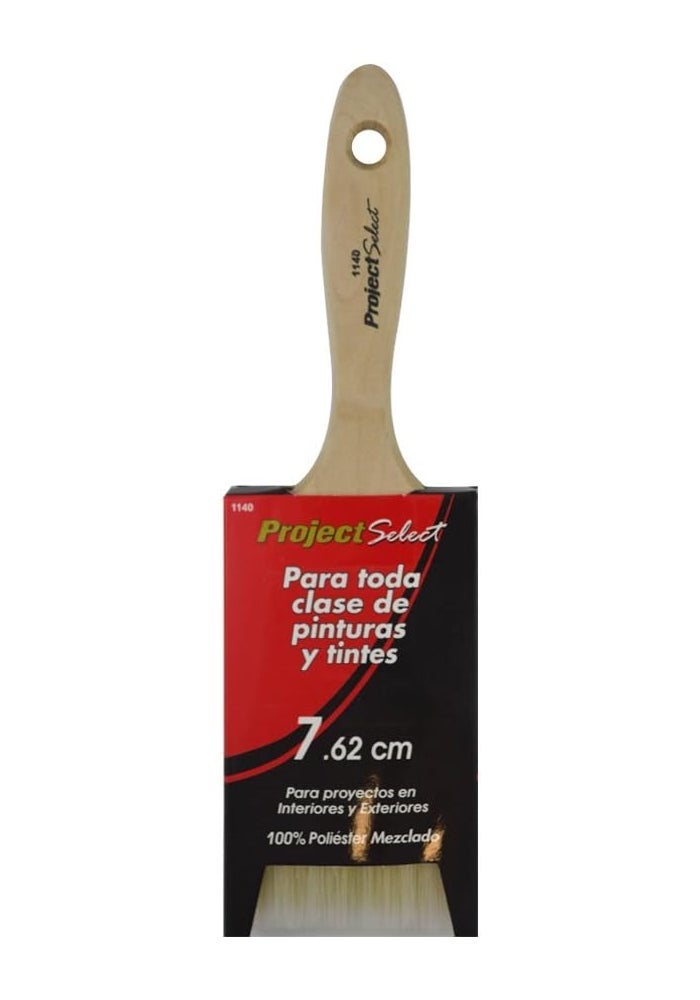 Linzer 1140 0300 3-Inch Polyester Better Brush with Natural Wood Handle - Image 2
