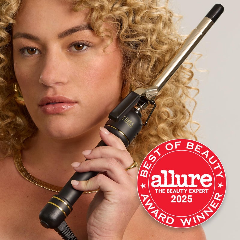 HOT Tools 24K Gold Extended Barrel Oval Tapered Curling Wand for Bouncy Curls | No Clamp for Quick and Easy Styling, Fan-Favorite 24K Gold Technology for Long-Lasting Results - Image 3