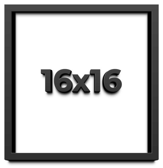 16x16 Shadow Box Gallery Wood Frames Black DEEP Shadowbox Frame with a Display Depth of 34 Shadowbox Frame Includes Shatter Proof UV Acrylic Front Acid Free Interior and Hanging Hardware