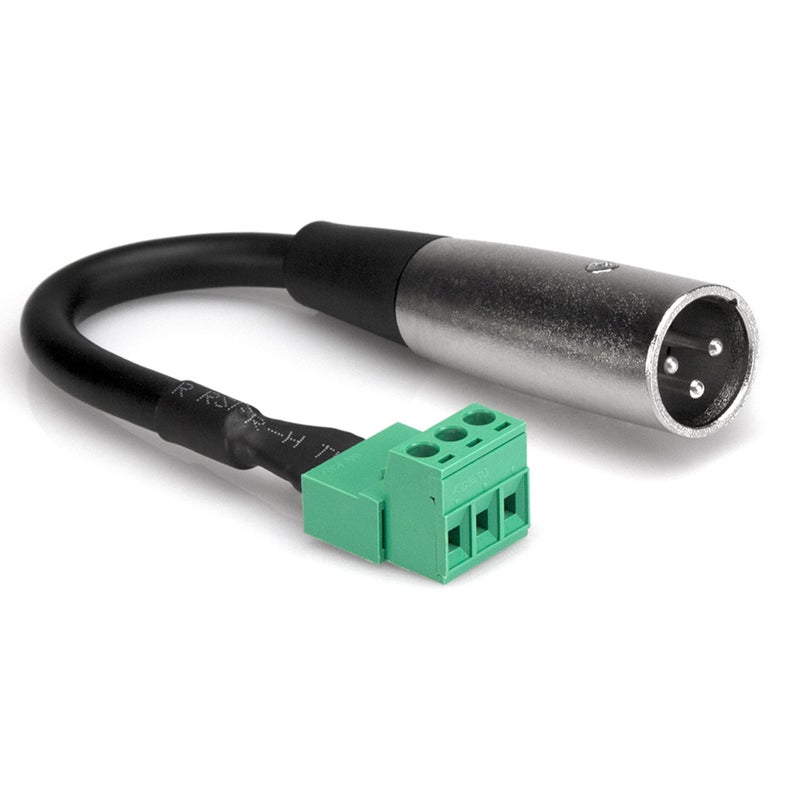 Hosa PHX-106M Low-voltage Adaptor - PHX3M to XLR3M - 6 inch - Image 5