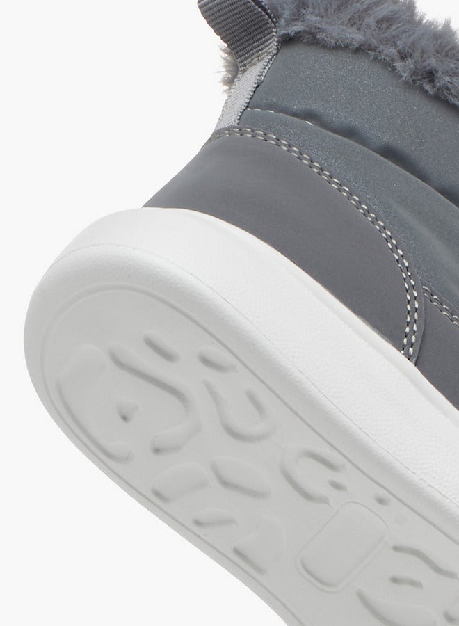 بيرفيت بوت بكعب أنيق مزين بفرو صناعي مع سحاب - Image 5