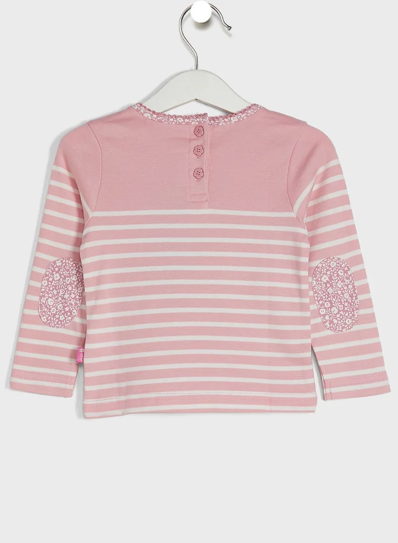 JoJo Maman Bebe Kids Striped T-Shirt