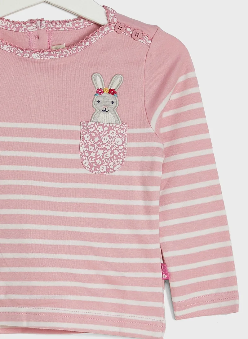 JoJo Maman Bebe Kids Striped T-Shirt