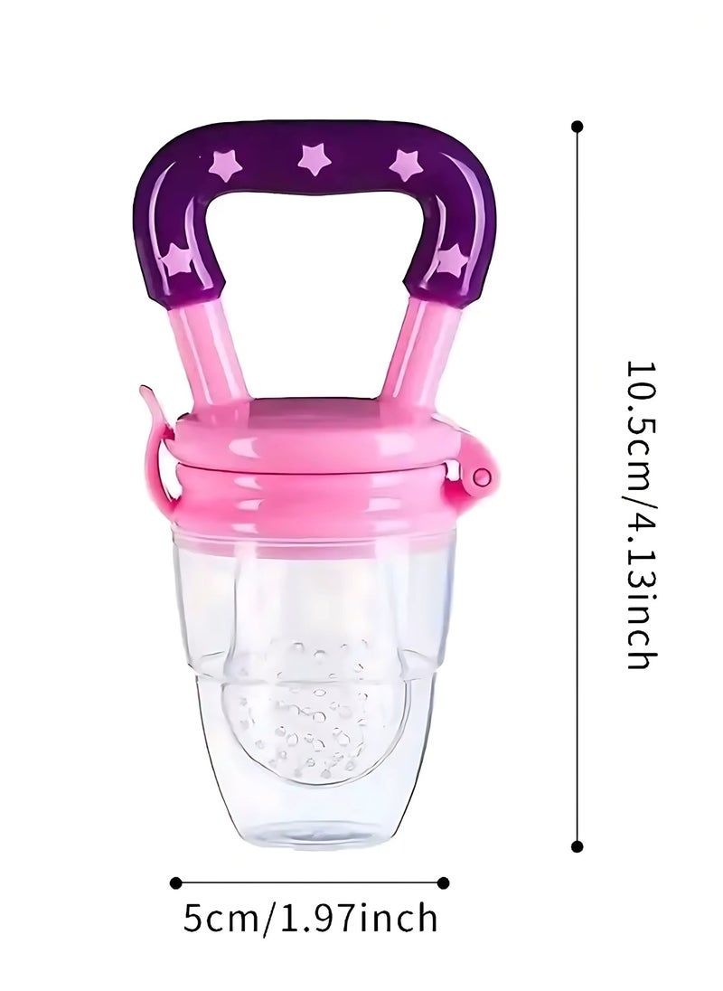 Twisoo Silicone Infant Fruit Feeder - BPA-Free Silicone 3 Adjustable Size Mesh Nipple - Safe Fresh Vegetable & Fruit Feeder for Babies, Easy to Hold, Ideal for Weaning & Teething (Pink) - pzsku/Z556DE4766A28CC3B562CZ/45/_/1736936198/7e5e3c3b-9b69-4025-ab7e-7a6b1847421b