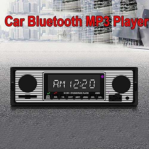 ANER Car Stereo for Bluetooth, Retro Car FM Radio Smart Player, Electronic Auto FM Radio Receiver, Hands-Free Calling, Support MP3/WMA/WAV/AUX - Image 2