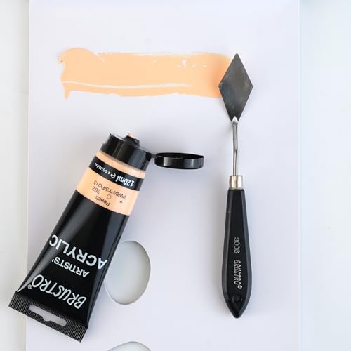 BRUSTRO Artists Acrylic Paint 120ml Peach (Pastel Tone) - Image 2