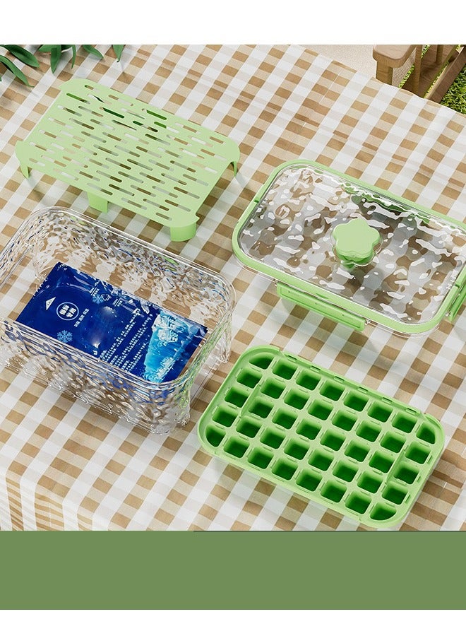 HaveDream Portable Fresh-Keeping Box For Outdoor Camping And Picnic, Fruit Lunch Box, Refrigerator, Sealed Box, Green - Image 2