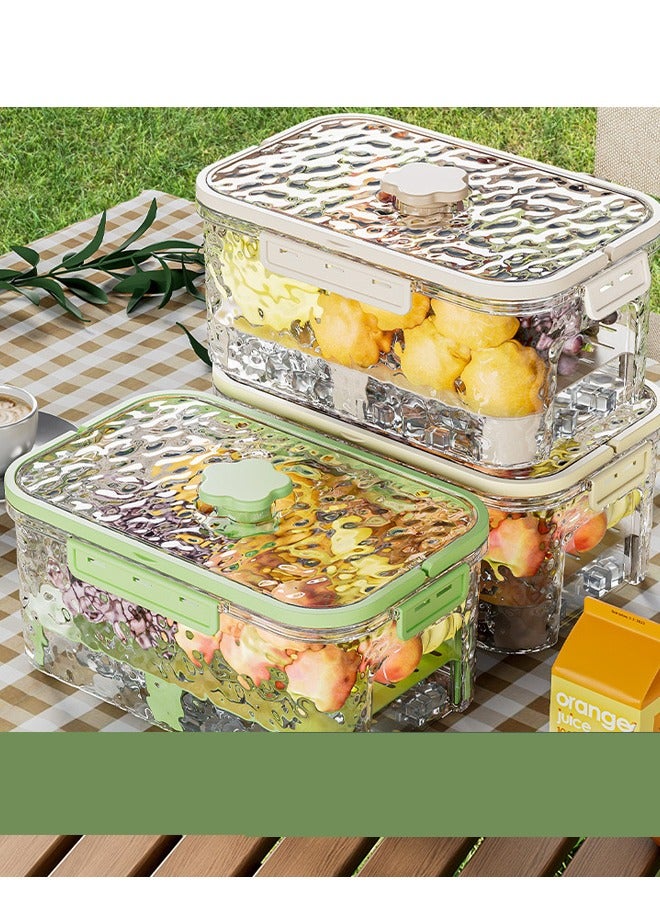 HaveDream Portable Fresh-Keeping Box For Outdoor Camping And Picnic, Fruit Lunch Box, Refrigerator, Sealed Box, Green - Image 5