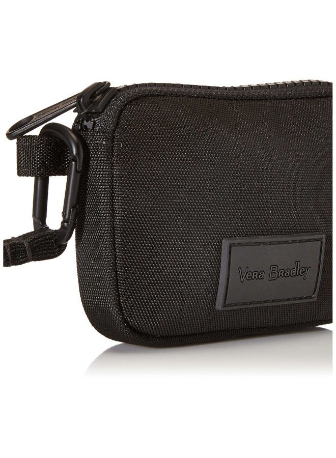 Vera Bradley Recycled Lighten Up Reactive Zip-Around Wristlet with RFID Protection, Black, One size - Image 3