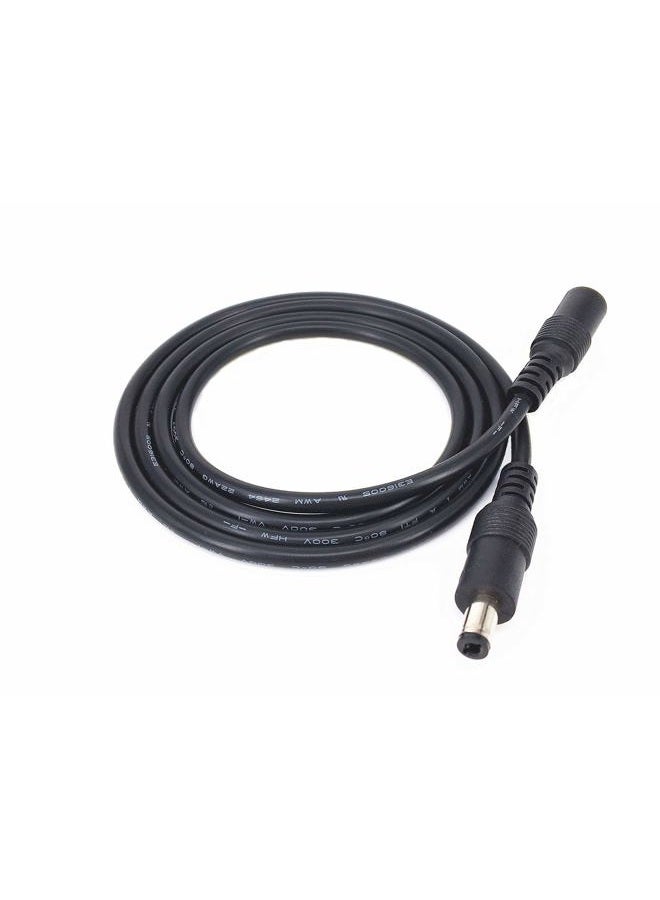HUALAND 4pcs/pack1m/3.28ft Black 5.5mm x 2.5mm DC Plug Extension Cable DC Extension Cable Cord with Male to Female 5.5mm x 2.5mm Connectors DC Power 12V 5.5mm x 2.5mm Barrel Male Plug Connector - Image 2